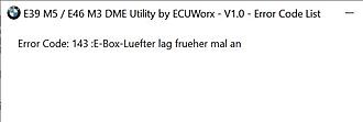 Click image for larger version

Name:	Error 143 lingering fault.JPG
Views:	1115
Size:	14.3 KB
ID:	71295