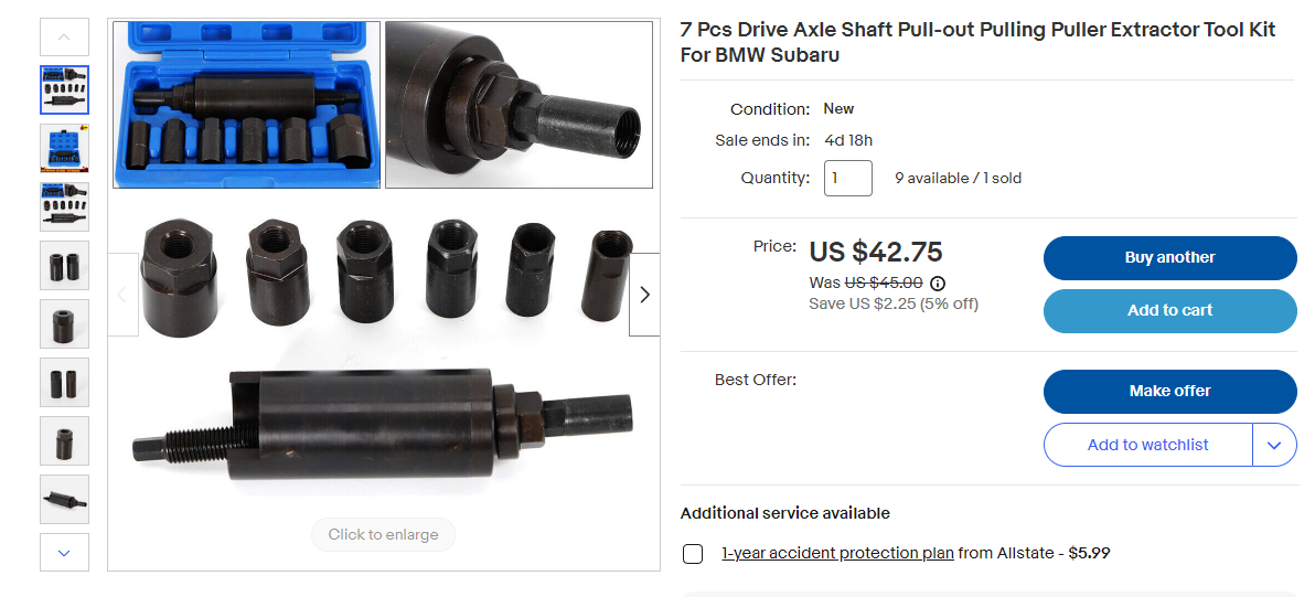 Axle Install Support