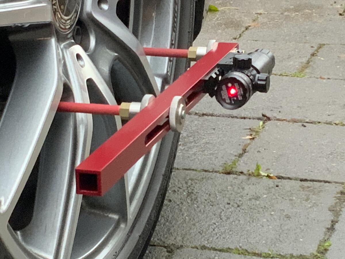 diy wheel alignment laser